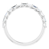 Platinum 3/8 CTW Natural Diamond Anniversary Band